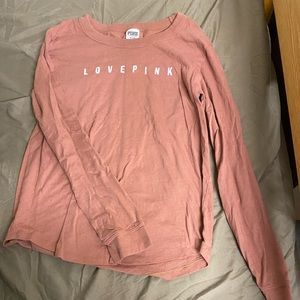 PINK womens long sleeve tees